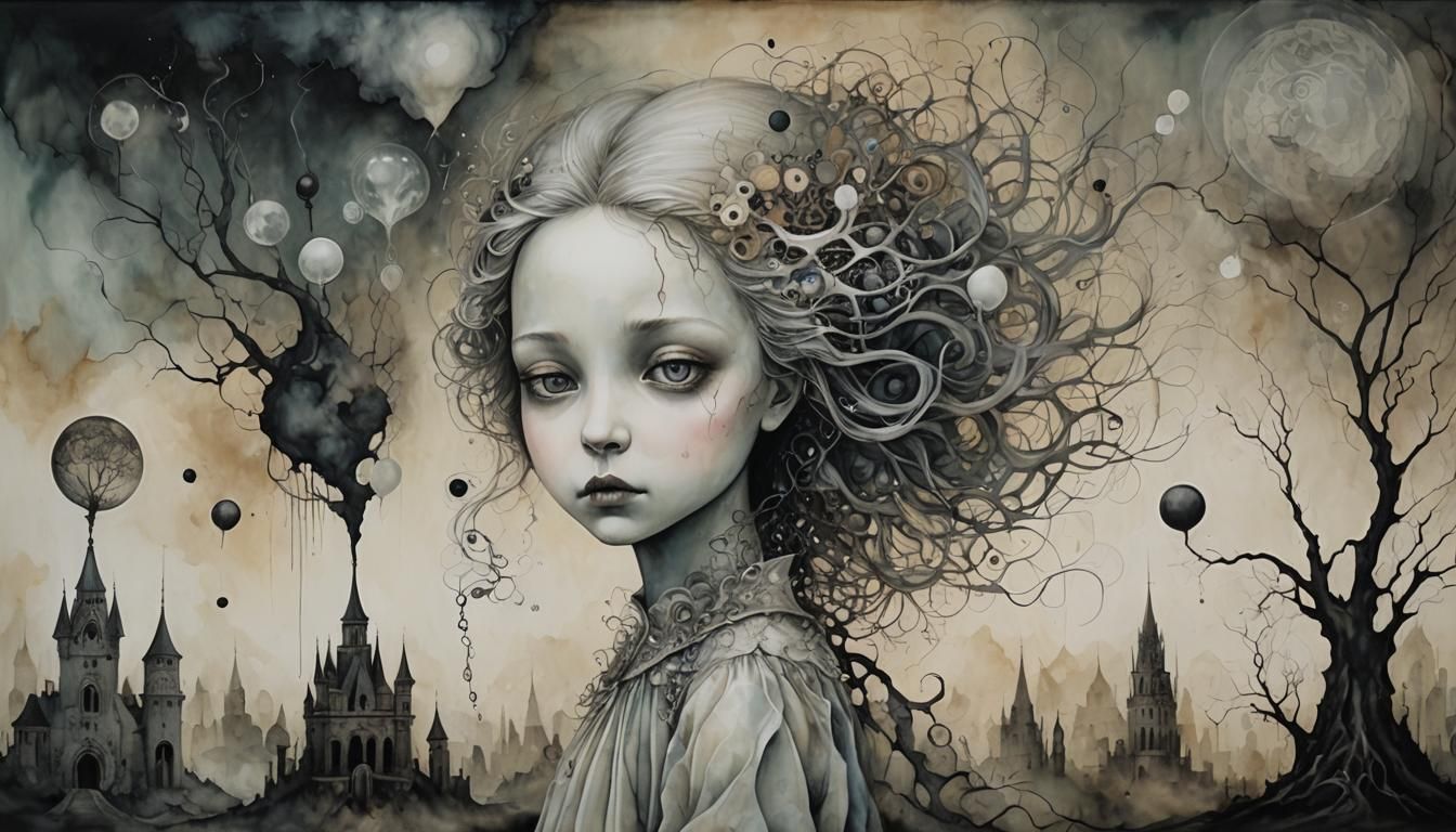 Surreal Dreamscape: Empty Void in an Abstract World