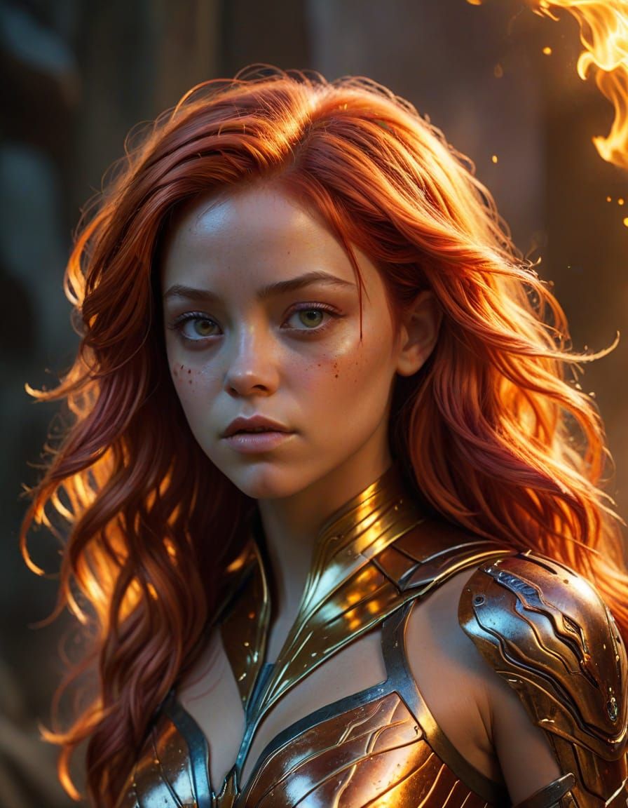 Starfire Alien Princess: Vibrant Comic Book Art