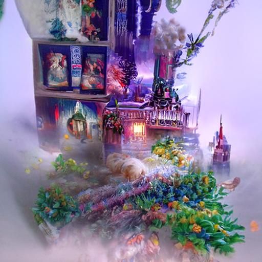 Ethereal Fantasy Landscape in Luminist Style