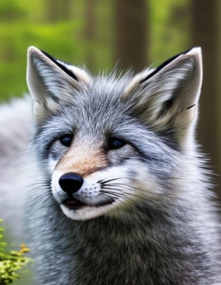 Silver Fox Alert in the Forest
