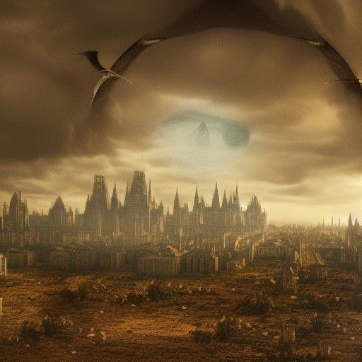 Detailed Matte Painting of the Antichrist