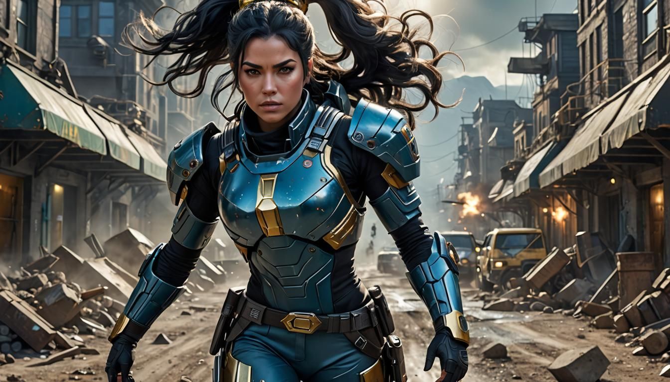 Sci-Fi Planetary Marshal in Alien Mining Town