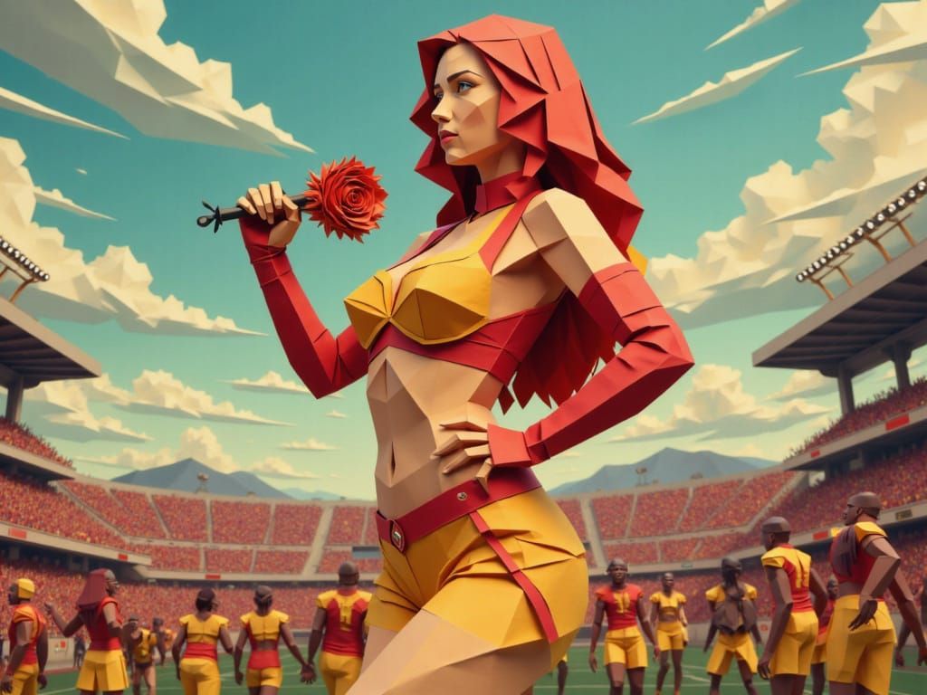 Pin-Up Cheerleader Tanya Roberts as Gillian Anderson