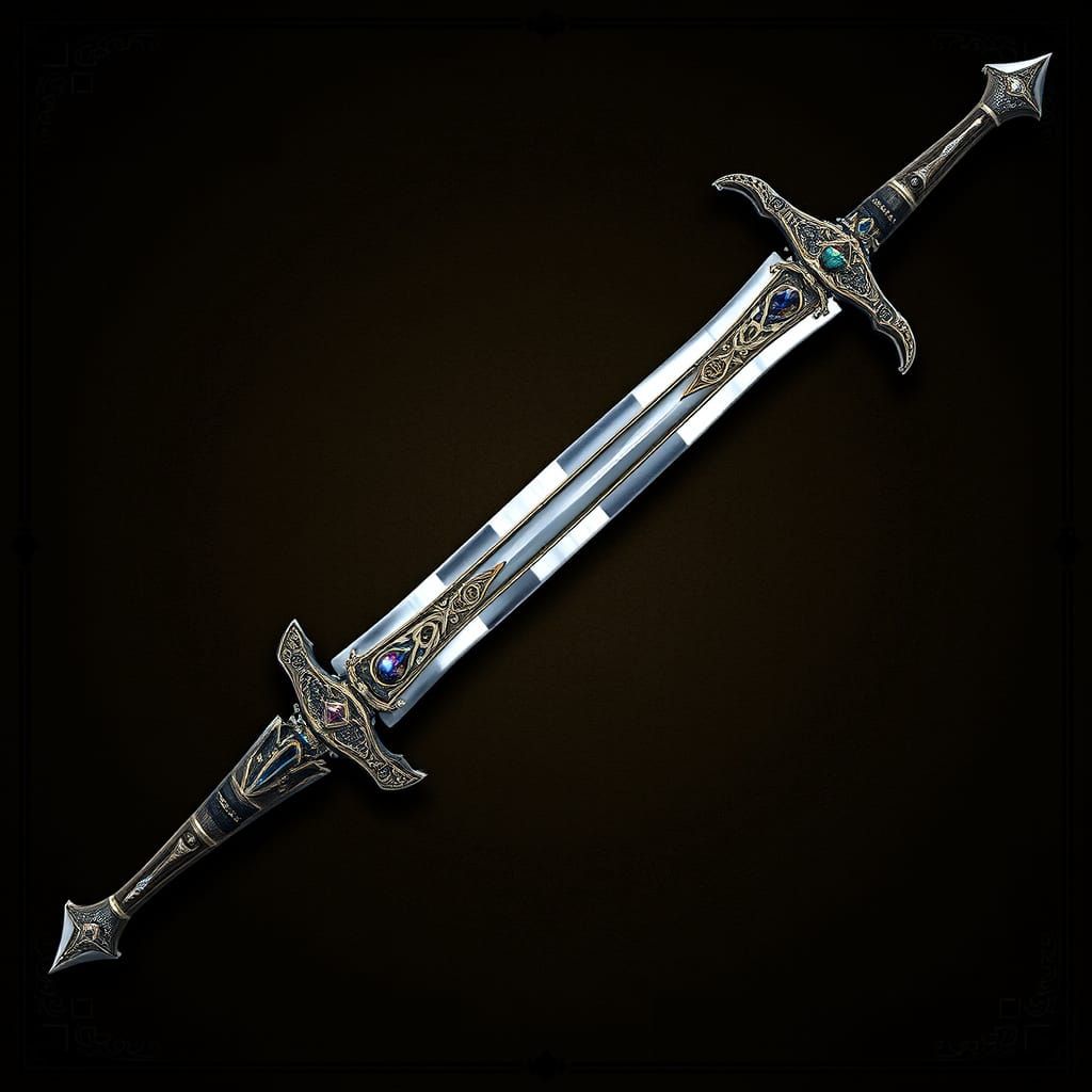 Exquisite Ayleid Longsword in Pearl-Glowing Elegance