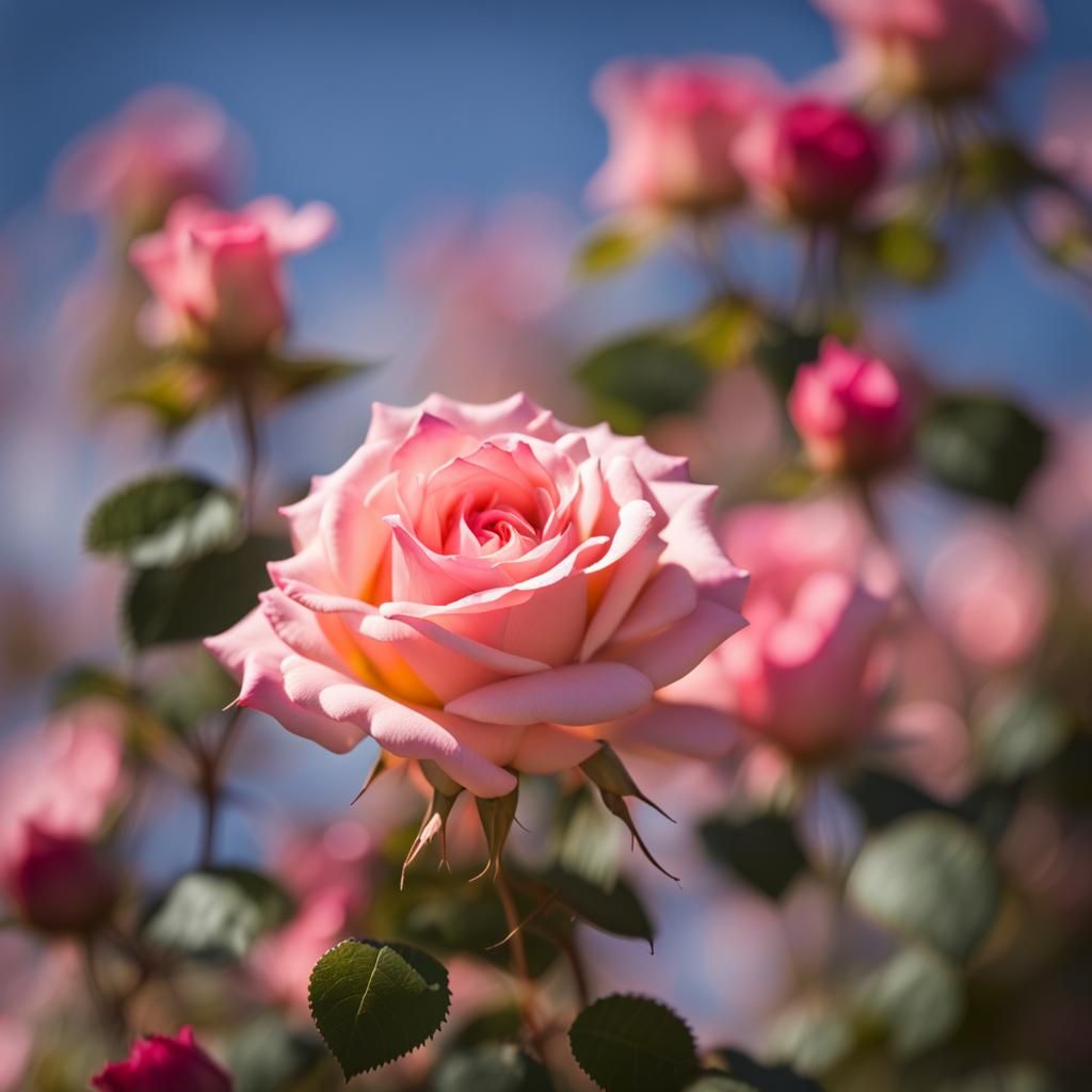 Joyful Rose Sky in Professional Photography Style