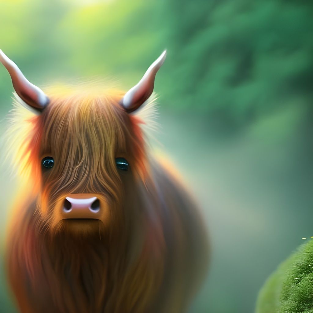 Abstract Green Fog Interpretation