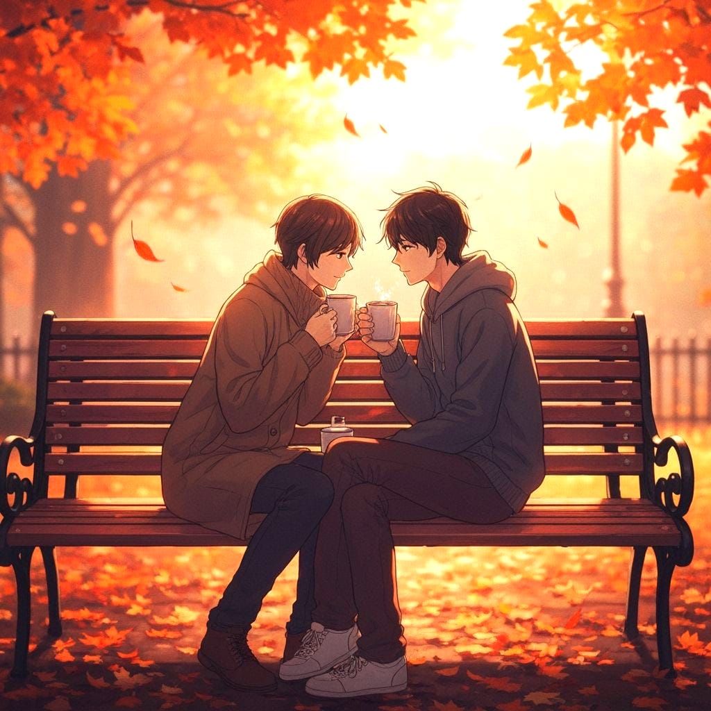 Cozy Autumn Date Night in Golden Hour Sunlight