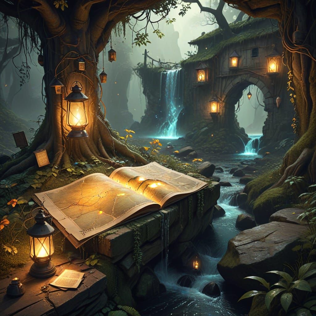 Whimsical Cartographer's Sanctuary in a Weathered Hut