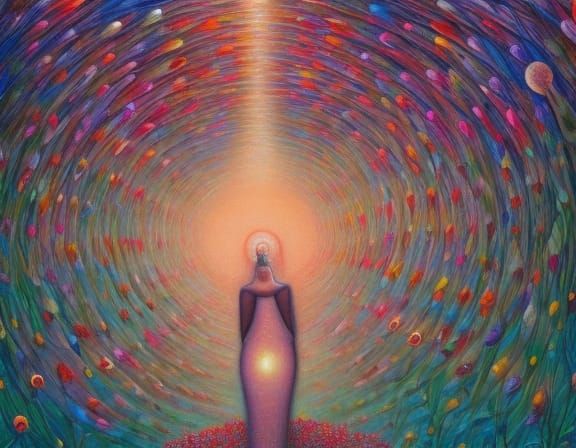 Surreal Light Beams Distinguish Black and White