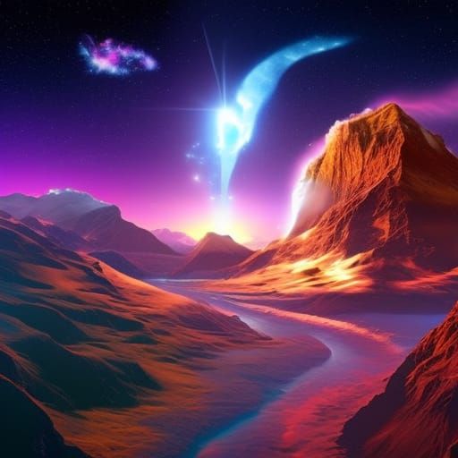 Hourglass Planet Illuminates Electric Universe in 8K