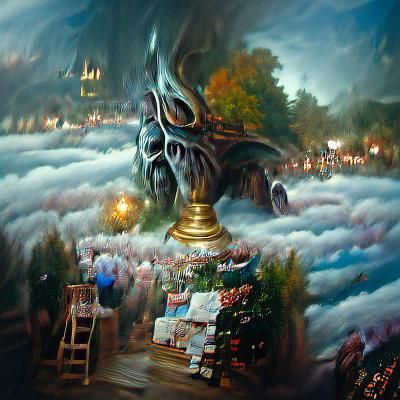 The god of all that exists oil painting by James Gurney sini...