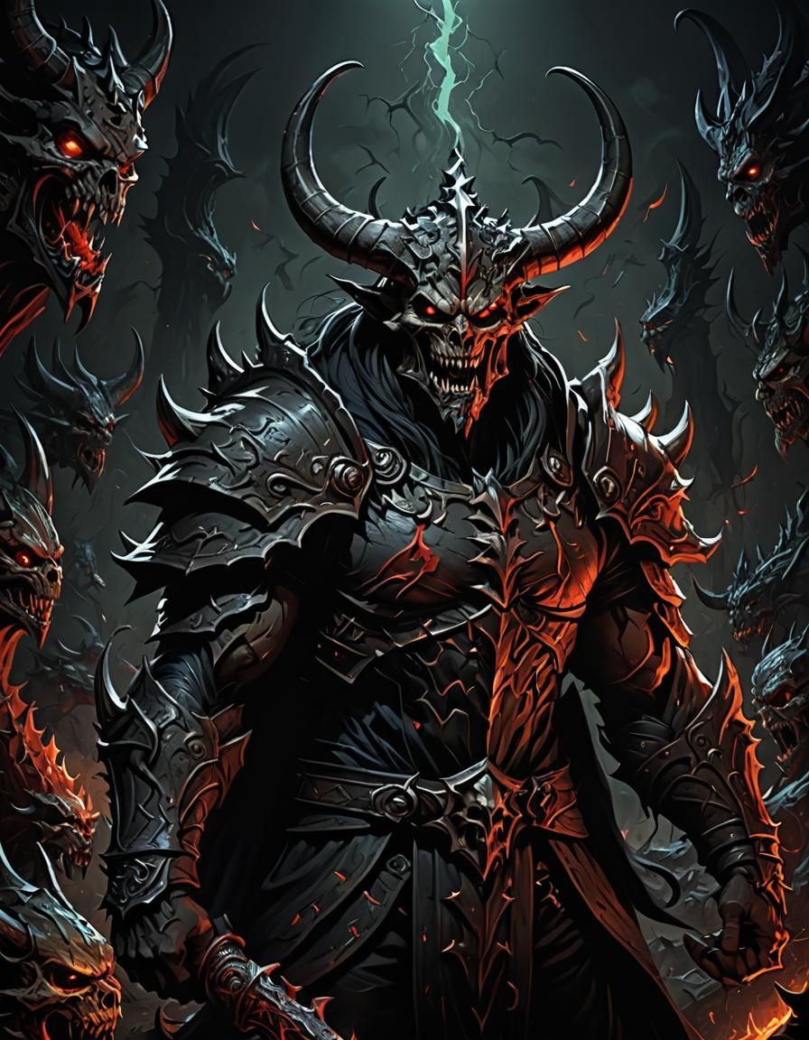 diablo 4 wallpaper, hell warrior