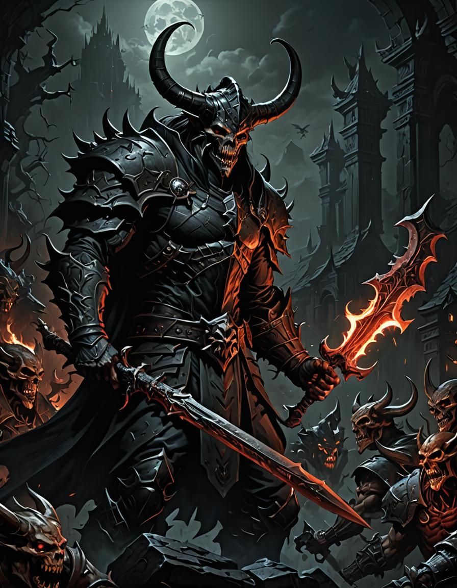 diablo 4 wallpaper, hell warrior