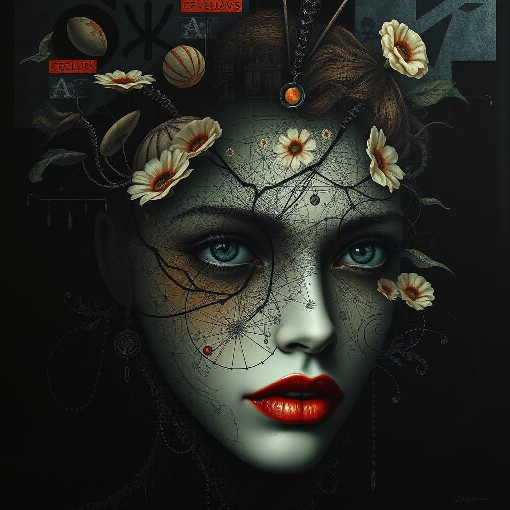 Surreal Dark Art with Intricate Details
