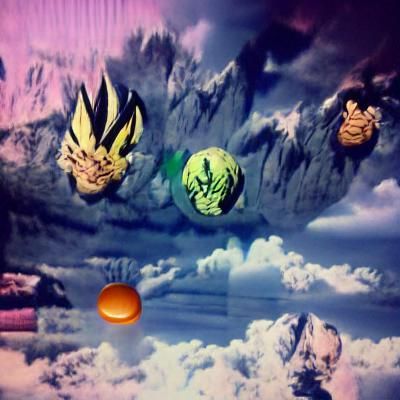Dragon Ball Z Characters in Digital Art Style
