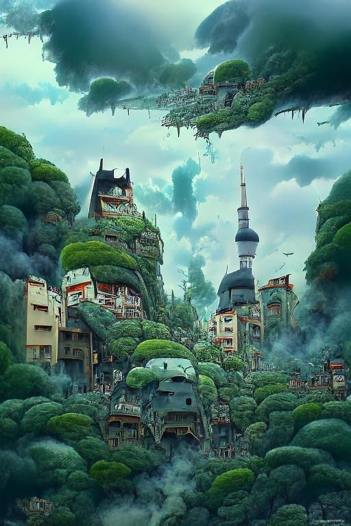 City Reclaimed by Nature