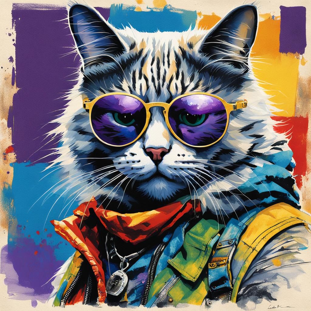 Cat Pop Art Portrait
