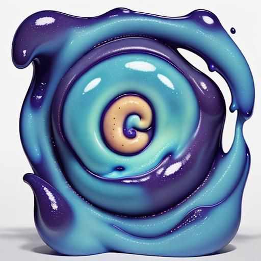 "gooey" is a metaphor for something in the artwork