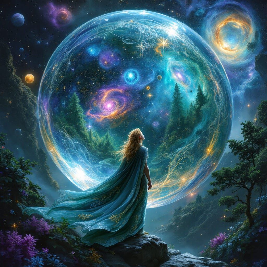 Ethereal Prince in Cosmic Wonderland