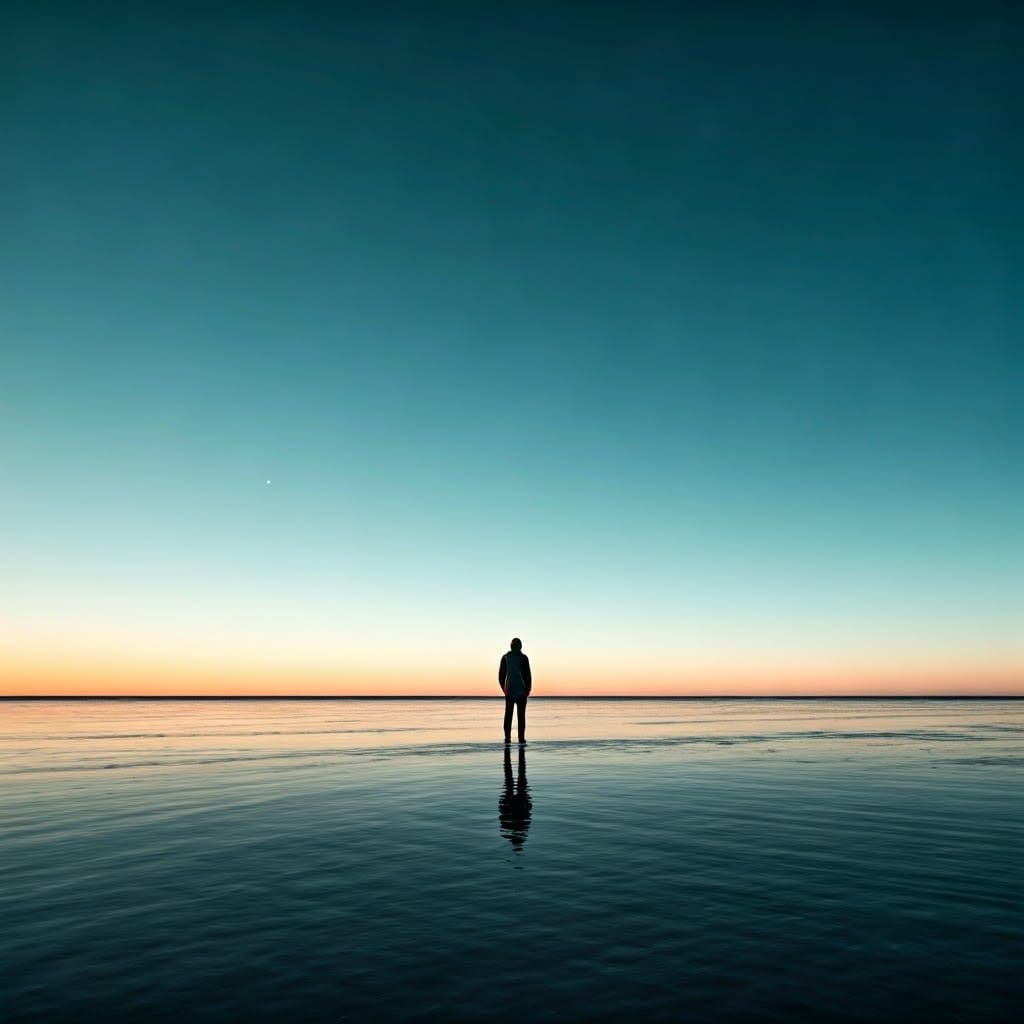 Endless Plains in Serene Minimalist Style