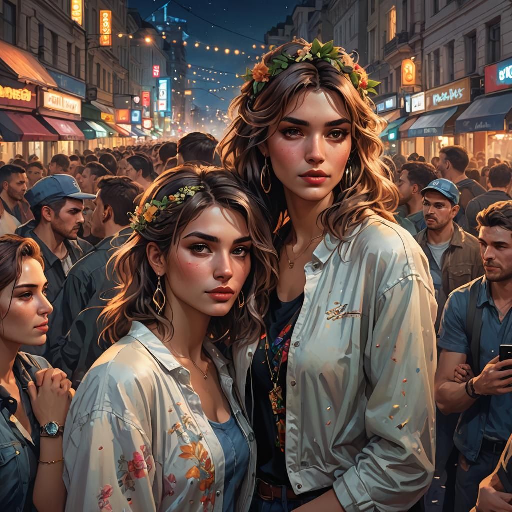 Sofia Night Party: LGBTQ+ Celebration in Hyperdetailed Art
