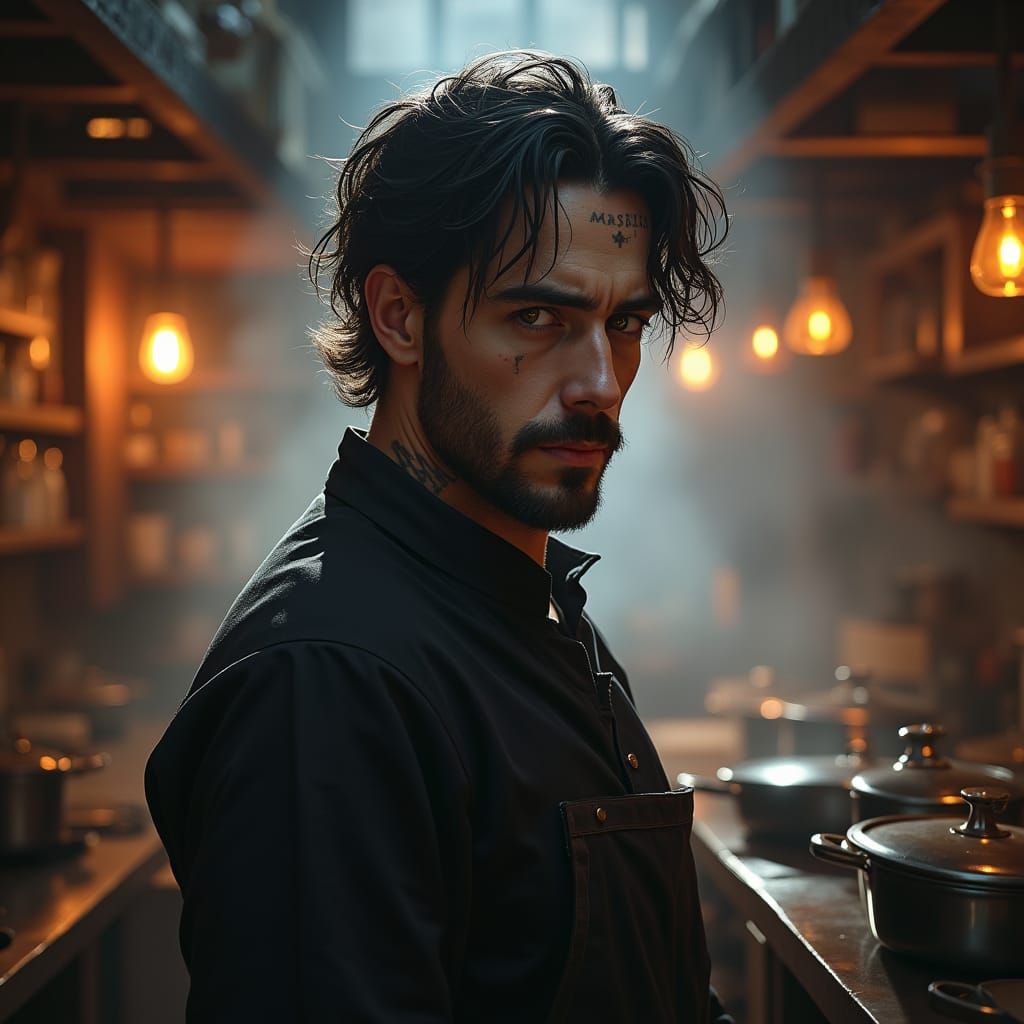 Wizard Chef: A Dark Fantasy Portrait