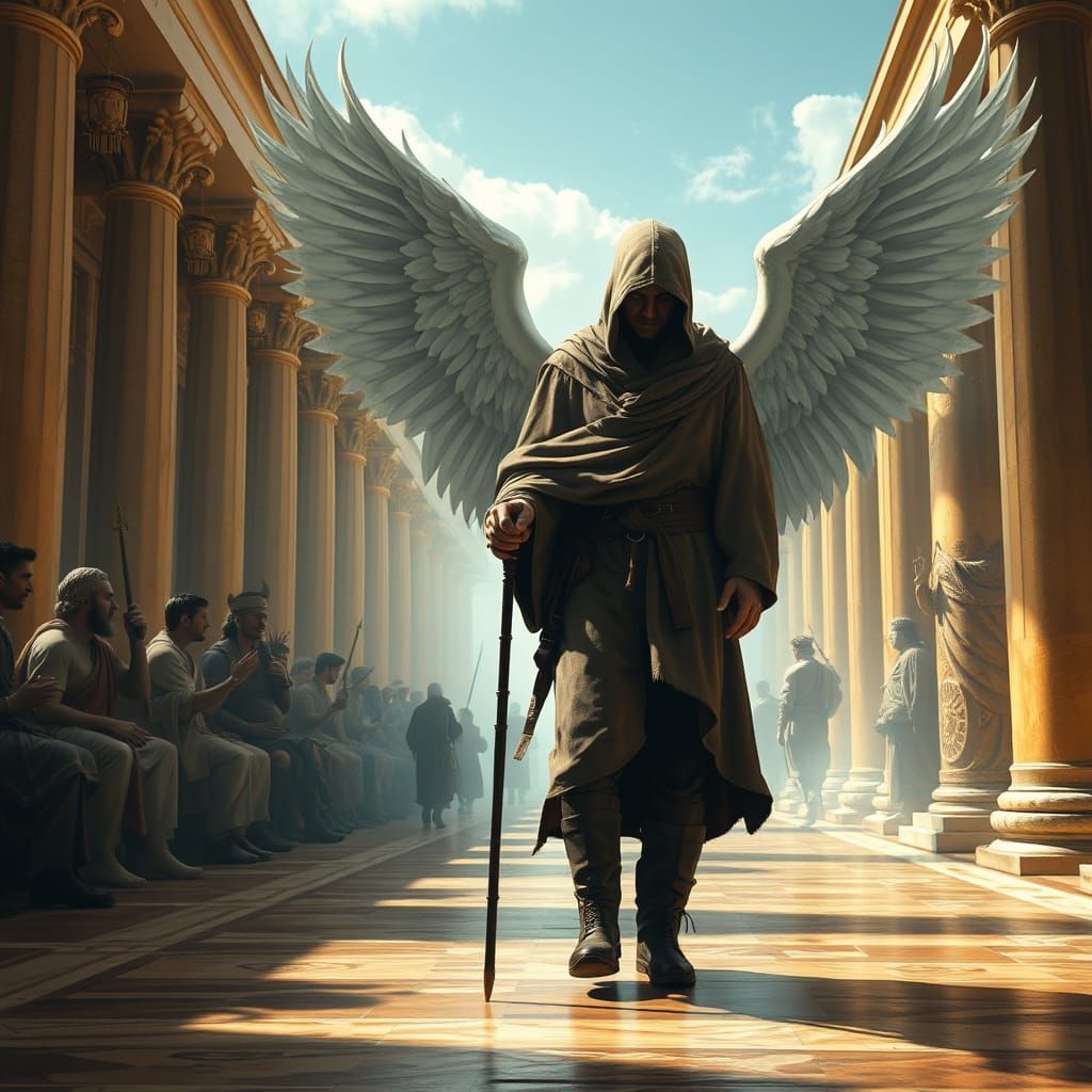 Wanderer in Olympus, Inspired by Surrealism