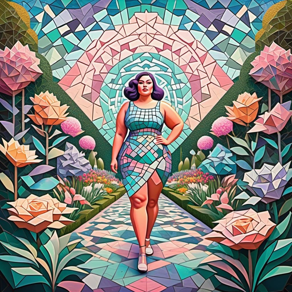 Pastel Penrose mosaic