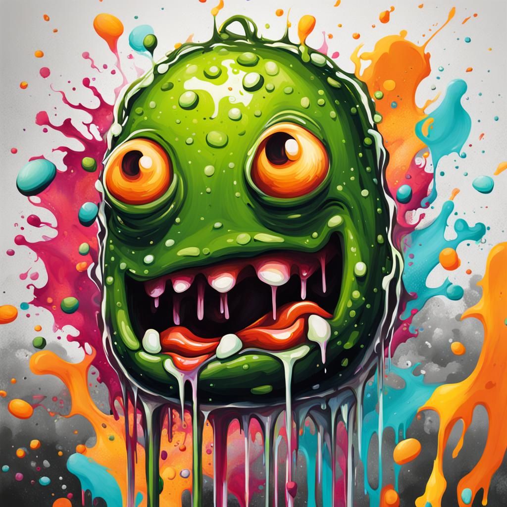 Pickle Graffiti Art in Street Style