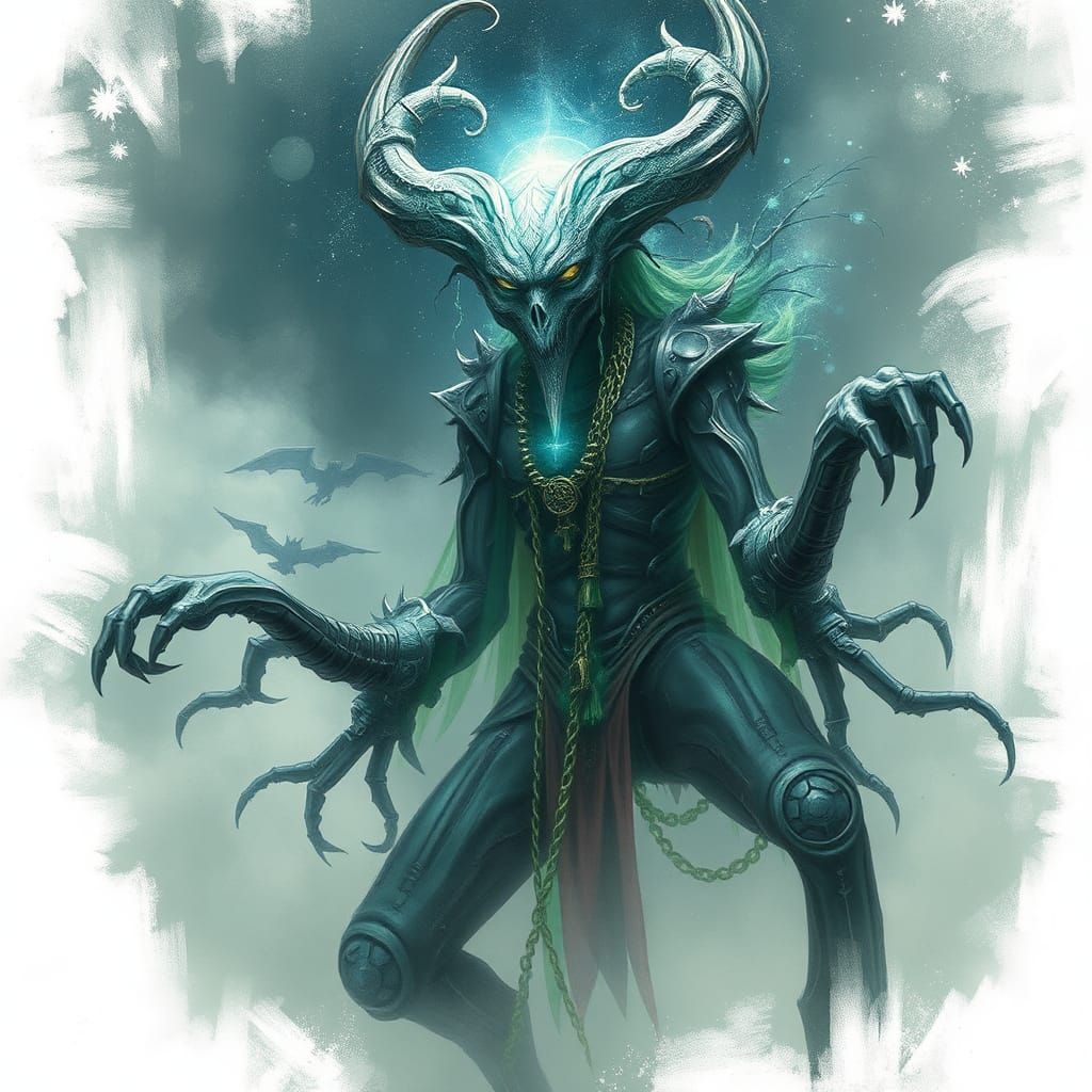 Ghostpunk Tarvos Trigaranus in Aetherpunk Style