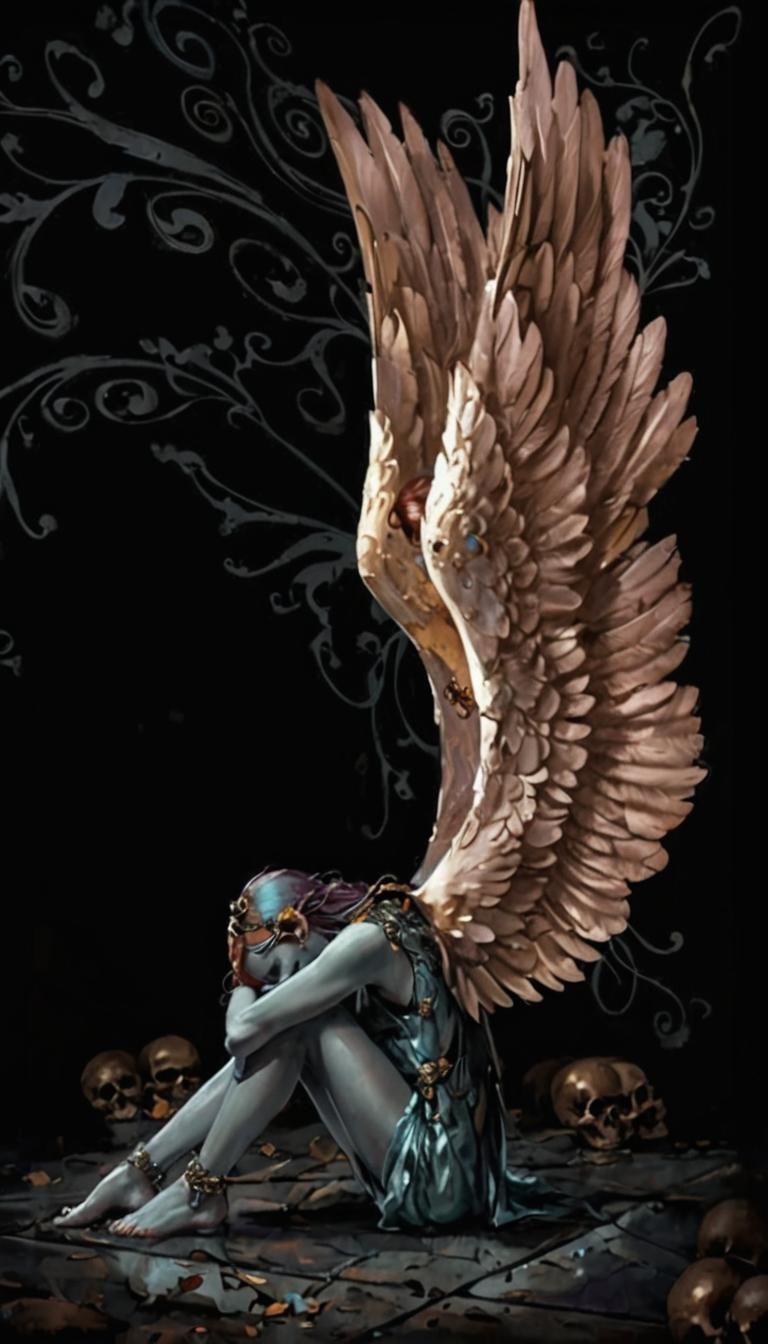 Dark Fantasy Angel of Sorrow