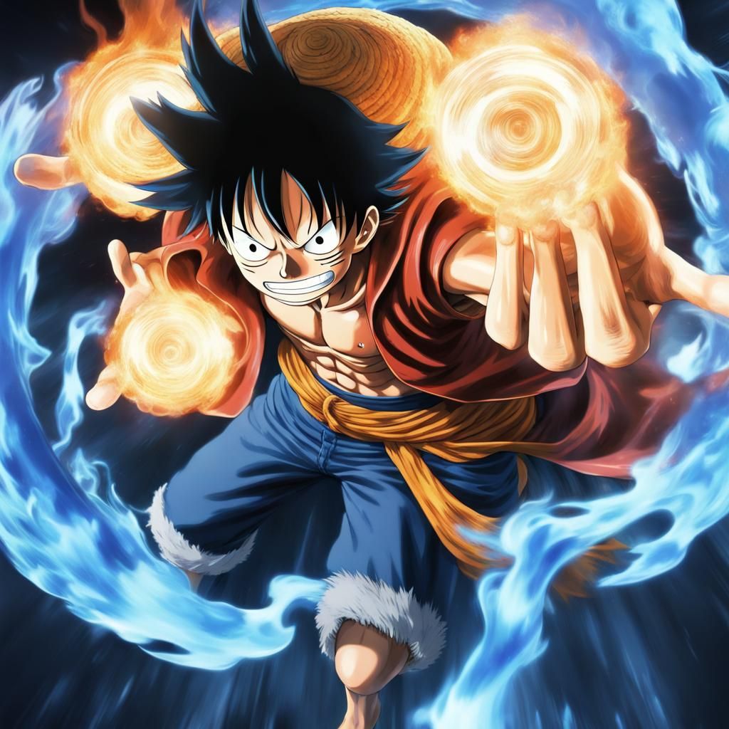 Luffy's 10th Gear: Blue Flame Anime Key Visual
