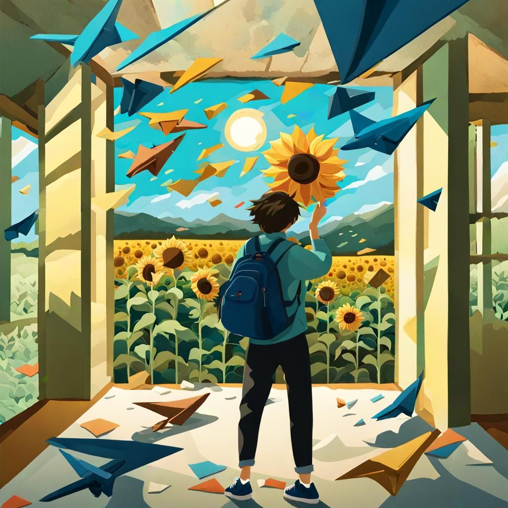 Eldritch Forest Double Exposure with Starry Night