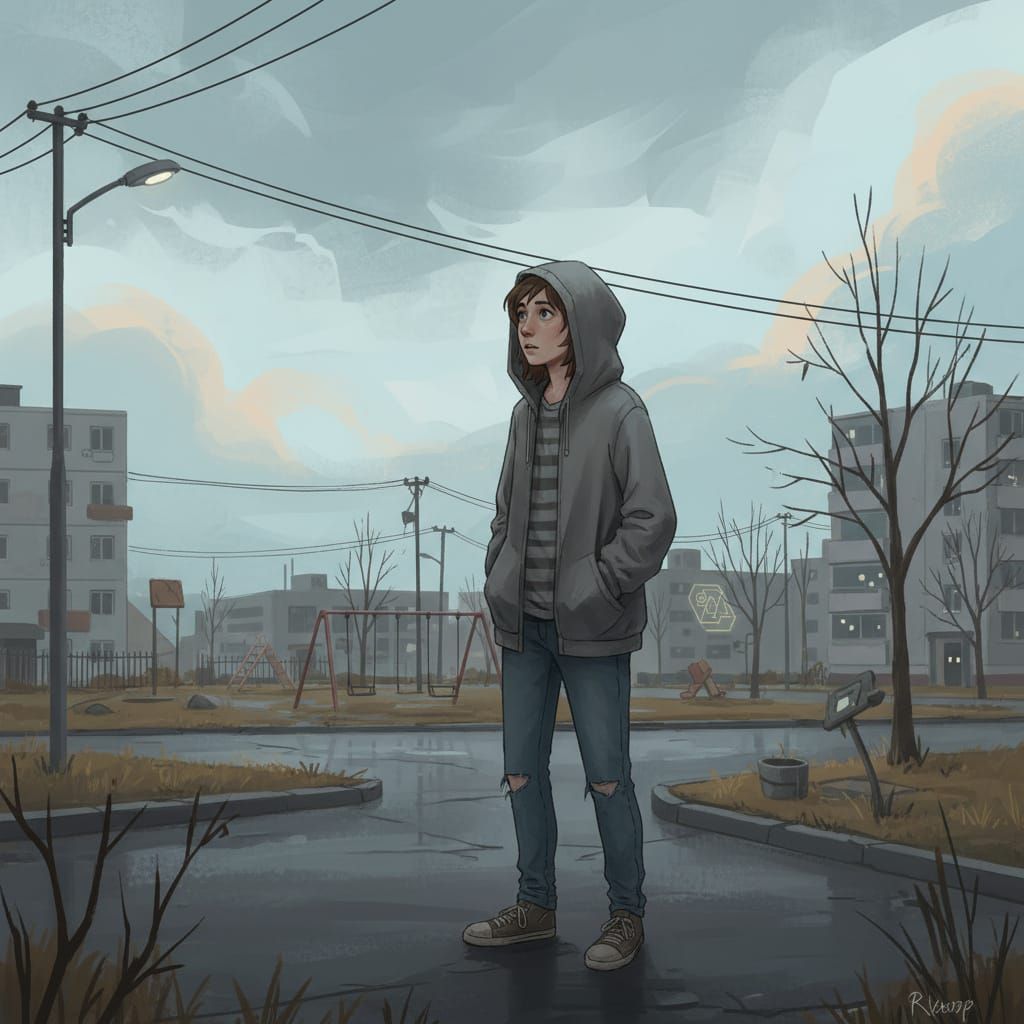 Mundane Scene with Expressive Colors and Atmospheric Subtlet...
