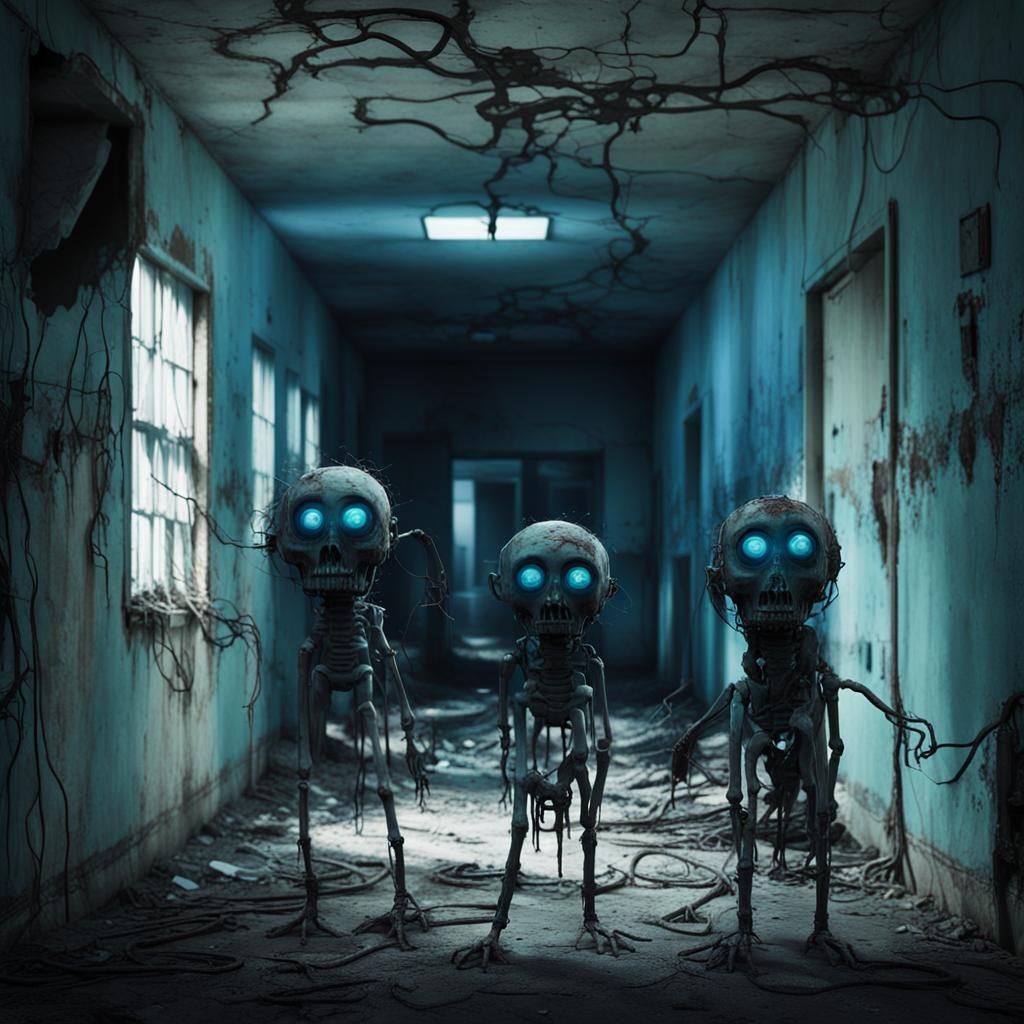 Abandoned Asylum in a Post-Apocalyptic World