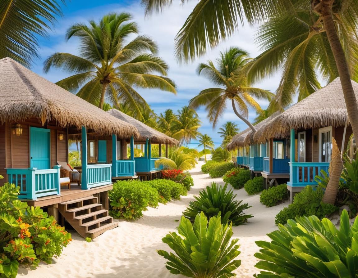 Charming Beachfront Bungalows with Tranquil Ocean View