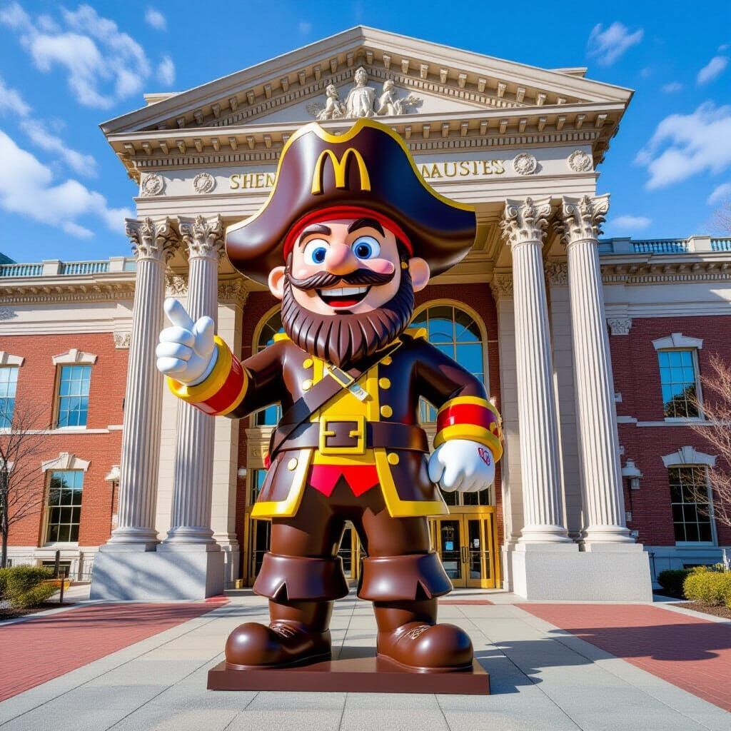 Smithsonian museum with McDonald's and Hershey Chocolate pir...