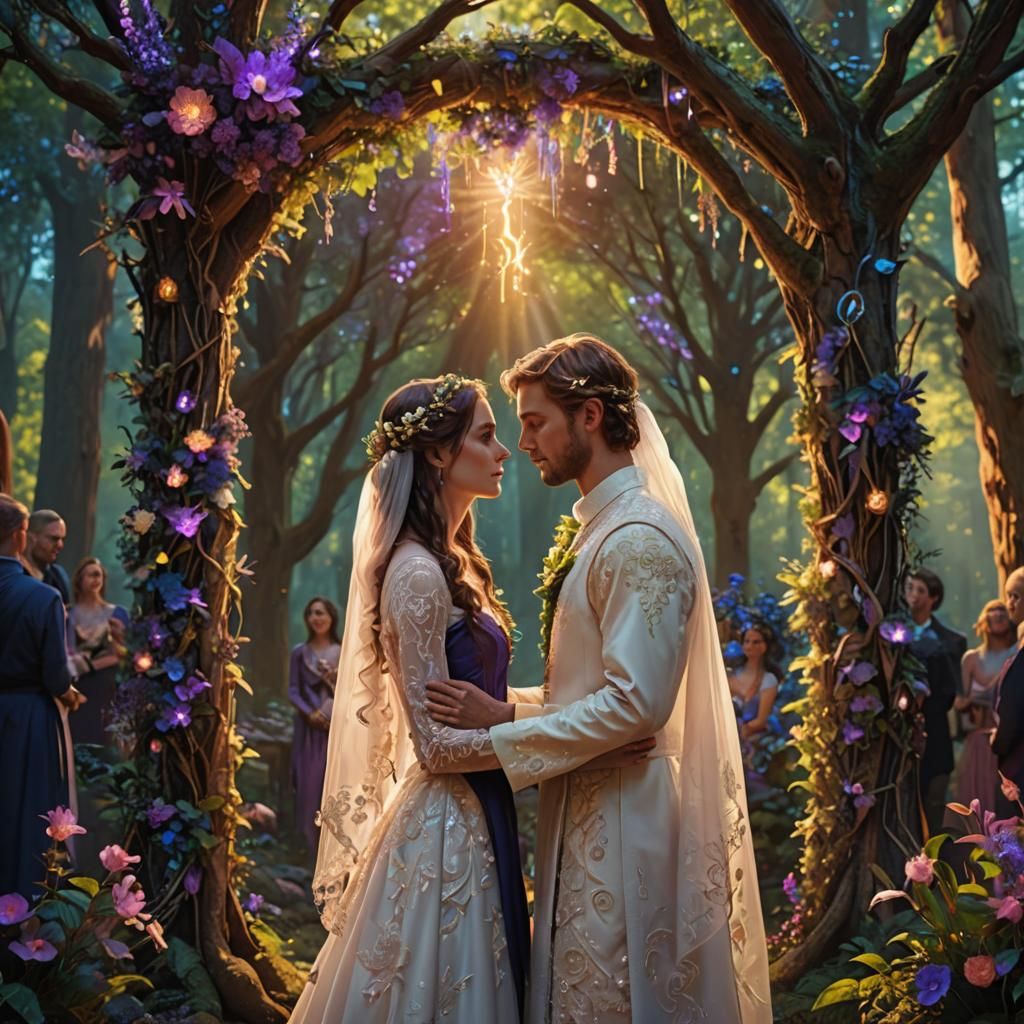 Mystical Forest Wedding: Fantasy Concept Art