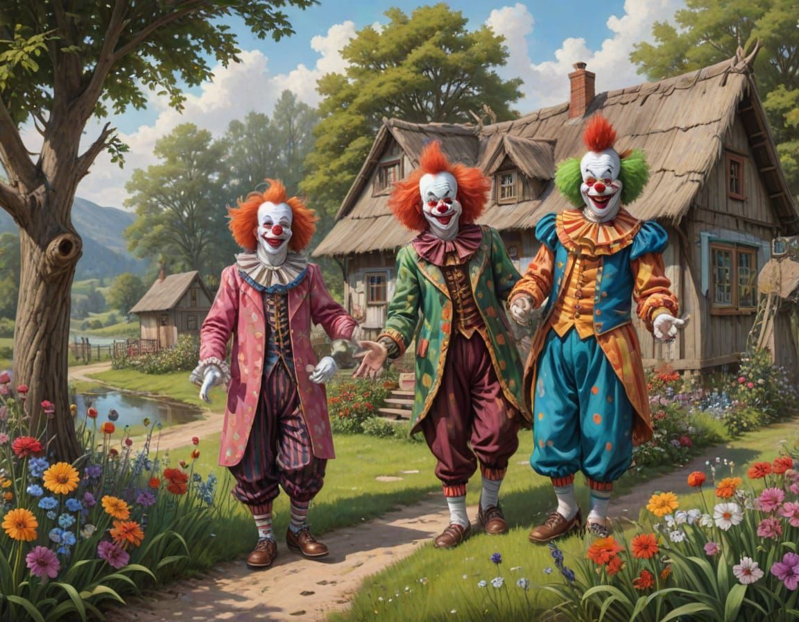 🥇quirky Zenga clowns