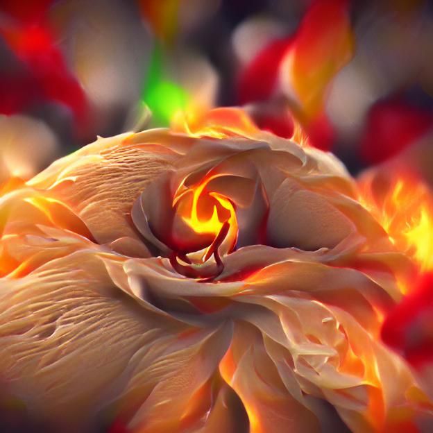 Flaming Rose: A Symbol of Passion and Destruction