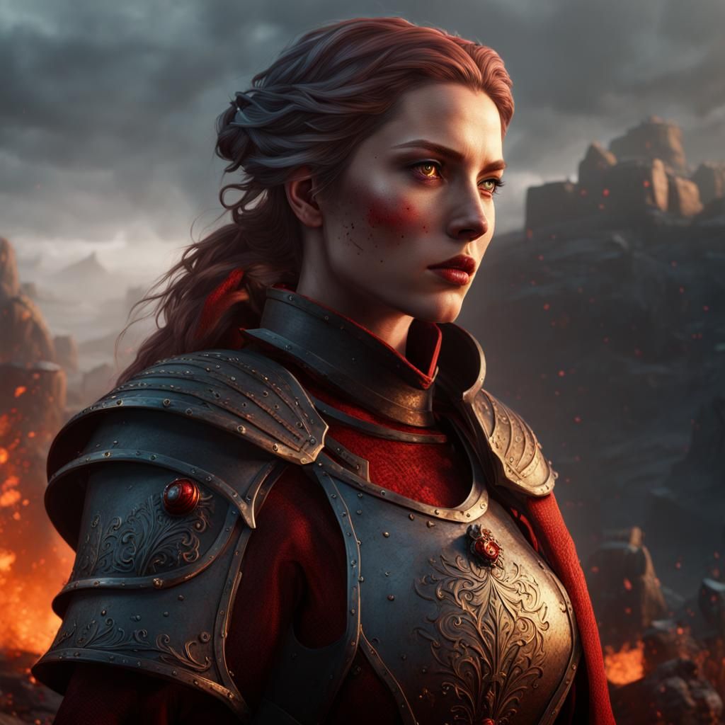 Medieval Medic on Battlefield: Fantasy Concept Art