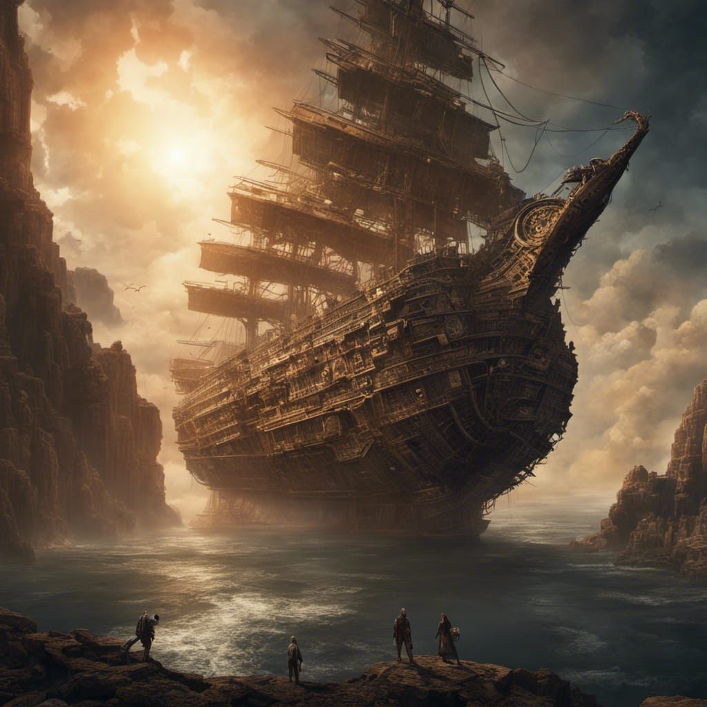 Epic Ship Between Sun and Earth