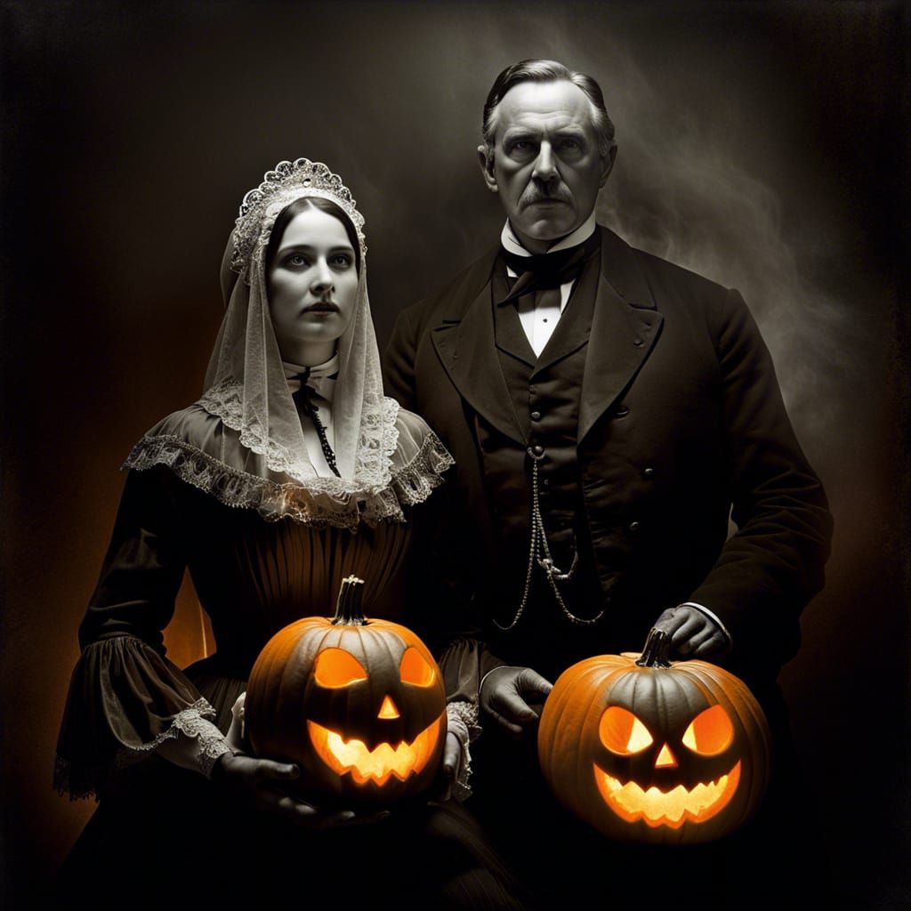 Unsettling Phantasmagoric Victorian Family Portrait