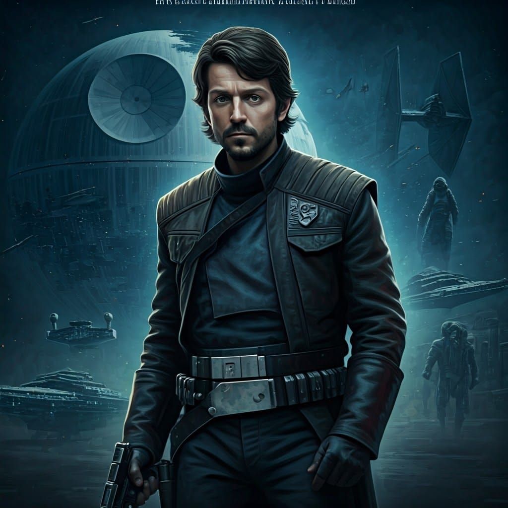 Cassian Andor: Rebel Hero in Sci-Fi Noir Style