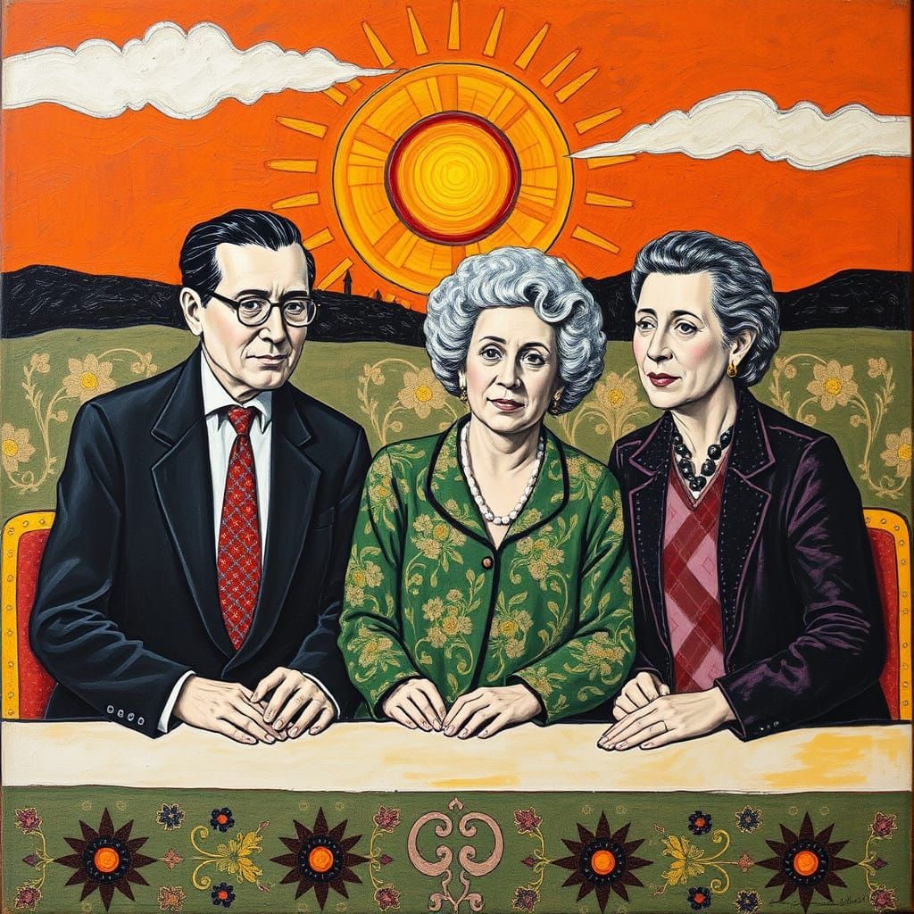 Abstract Expressionist Artists Collaborate in Vibrant Colors