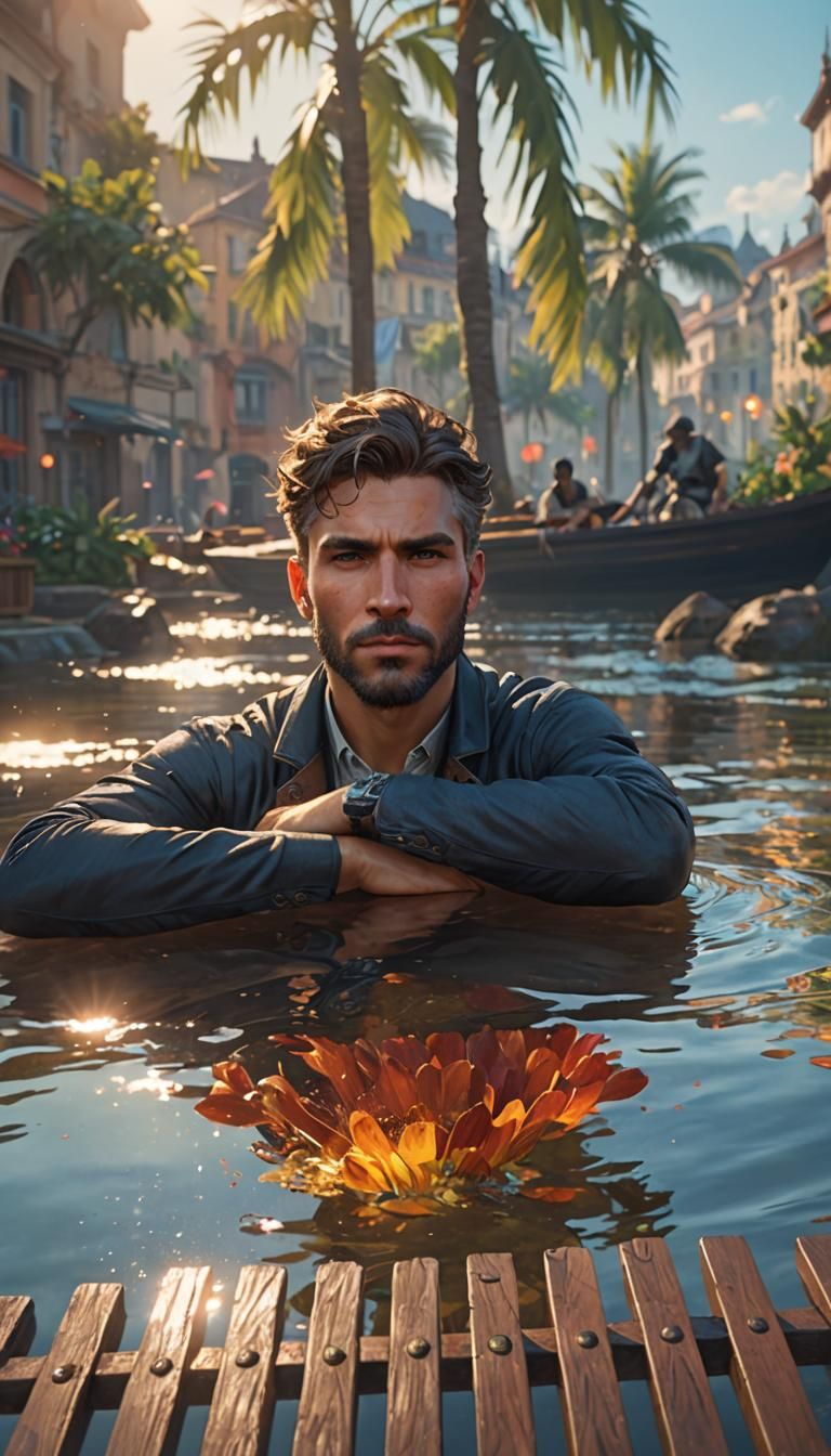 Hyperdetailed Portrait with Dynamic Lighting in 8K