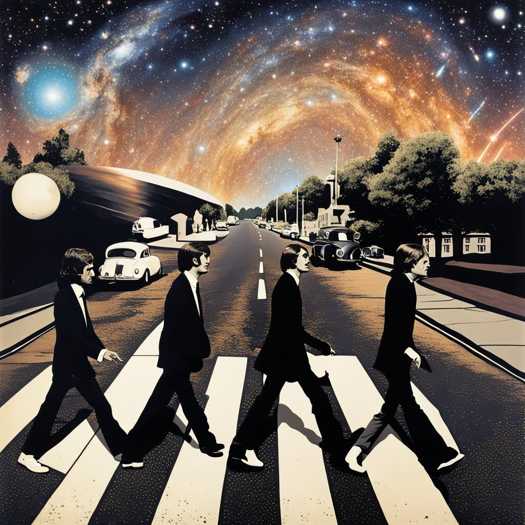 Abbey Road Crosswalk in Andromeda Galaxy