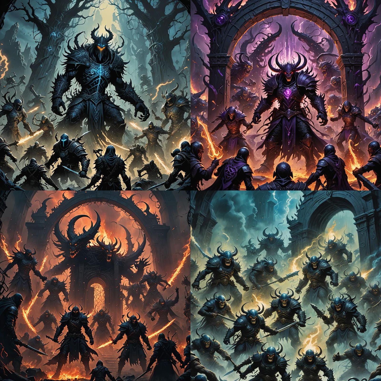 Monstrous Army Emerging from Far Realm Portal