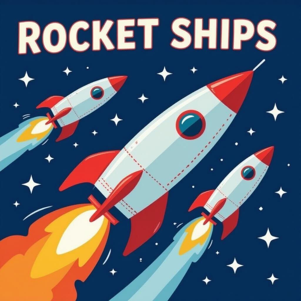 AI Generated Rocket Ships