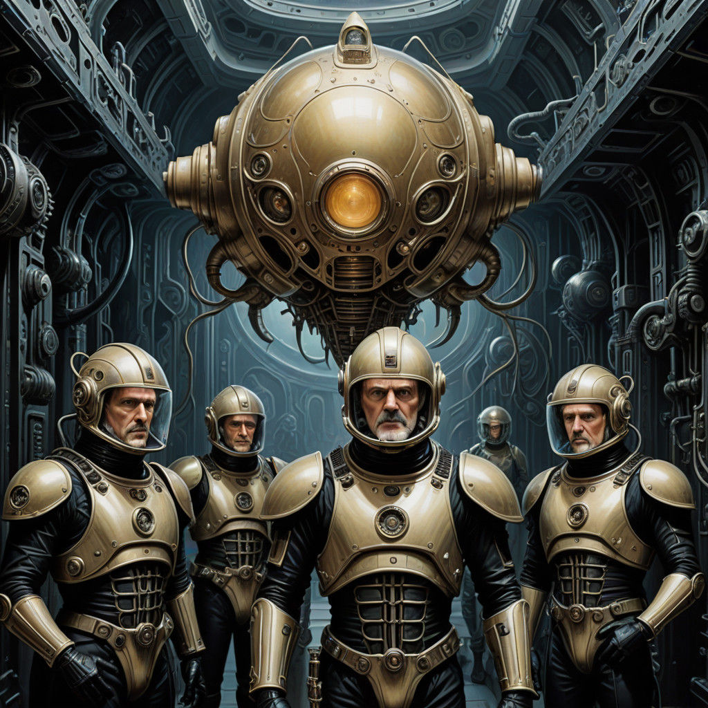 Retro-Futuristic Poster for Encyclopedia Galactica